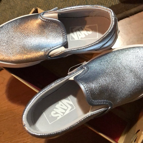 Silver Metallic Vans - Picture 1 of 2